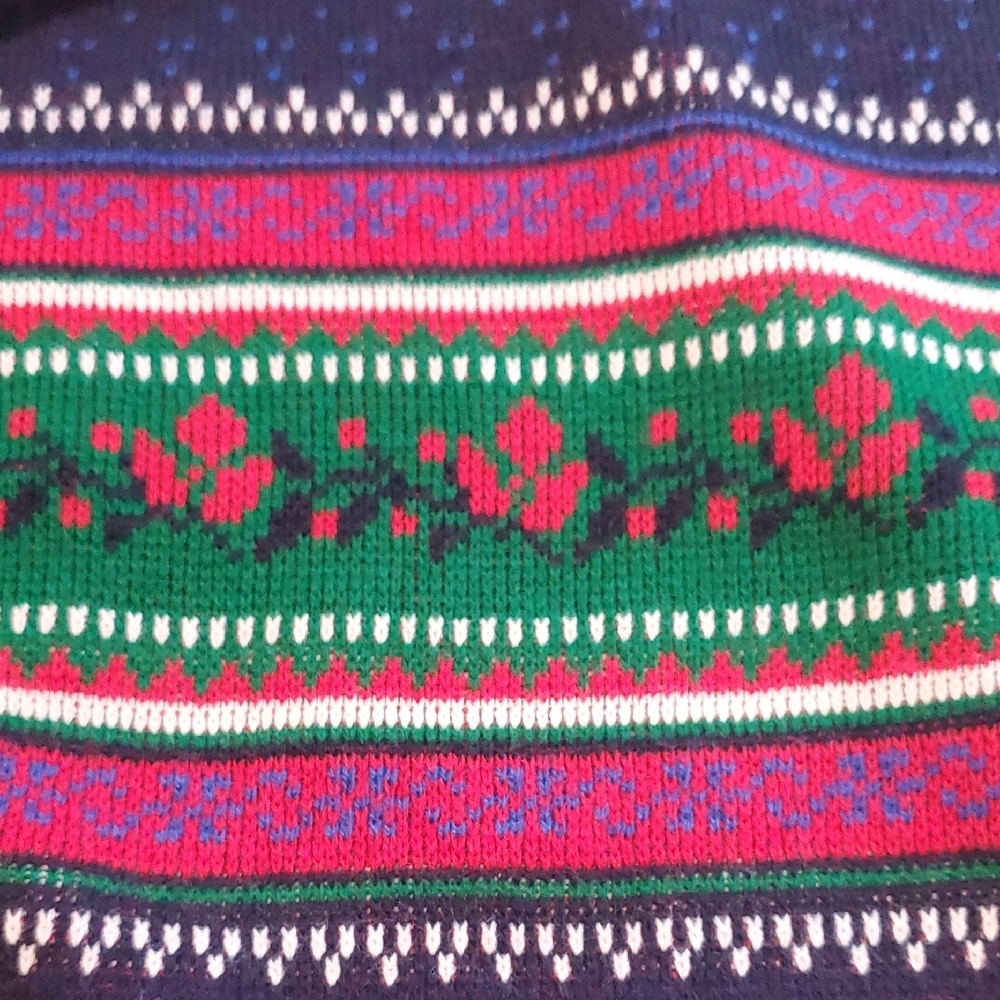 Floral Patterned Turtleneck Sweater - image 4